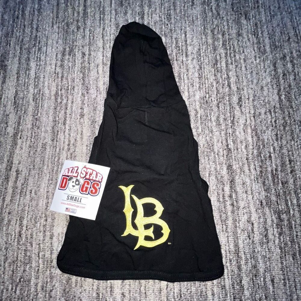 All Star Dogs Size Small California State Long Beach Hoodie Black Sleeveless NWT
